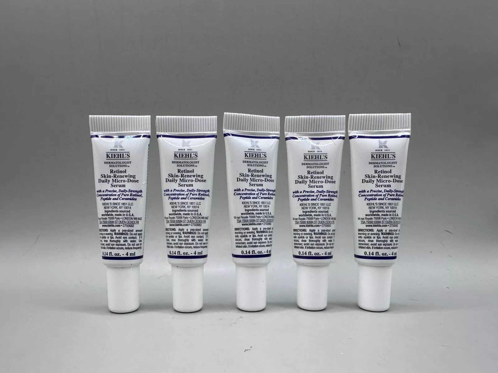 5 Pcs Kiehl's Retinol Skin-Renewing Daily Micro-Dose Anti