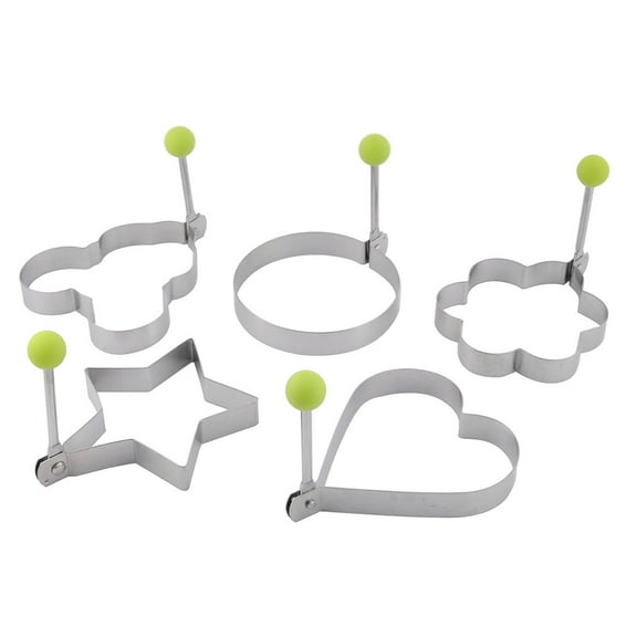 5 Pcs Kitchen Stainless Steel Pancake Mould Fried Egg Mold Ring