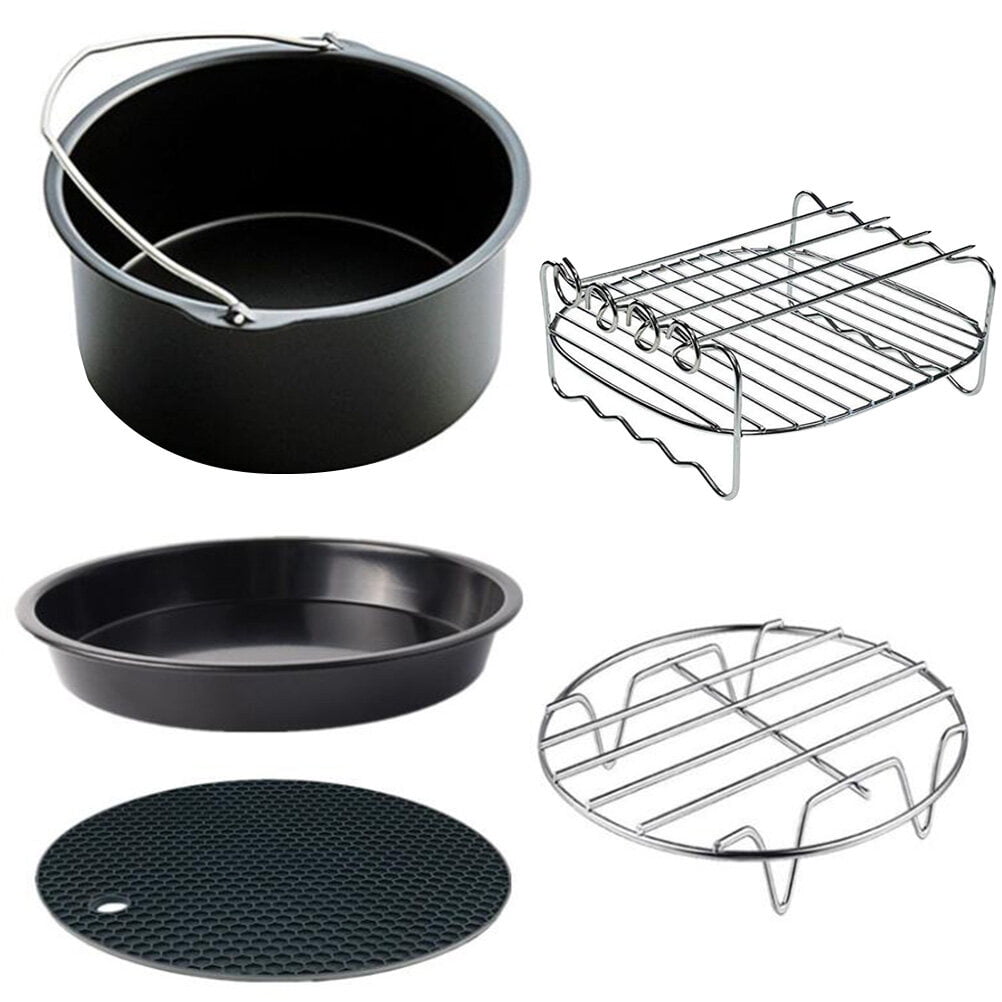 5 Pcs Kitchen Utensils Air Fryer Accessories Griddle Barbeque Rack Hot