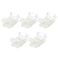 thumbnail image 1 of 5 Pcs LED Strip Connector 3 Pin 8mm LED Connectors for Strip Lights Transparent Solderless LED Light Adapter Connector, 1 of 6
