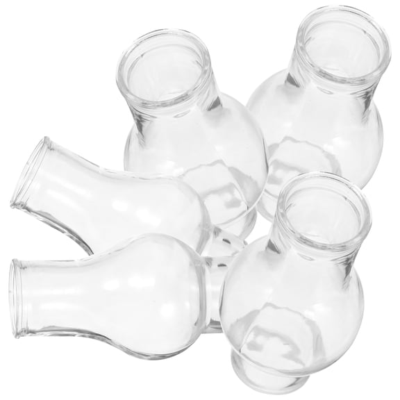 5pcs Glass Chimneys for Oil Lamp Replacement Kerosene Lamp Shades Covers