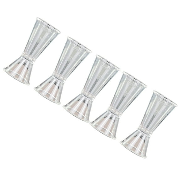 5 Pcs Liquid Measuring Cups Mixed Drink Measurer Bartending Shot Pourer Ounce Wine Device Tool