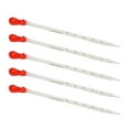 thumbnail image 1 of 5 Pcs Liquid Pipettes Glass Liquid Dropper 0.5ml, 1ml, 2ml, 3ml, 5ml, 10ml Glass Scale Graduated Dropper for Laboratory, 1 of 14