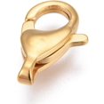thumbnail image 2 of 5 Large Oval Silver Stainless Steel Lobster Claw Clasps - 7x18mm For Bold Jewelry Making 2 of 9