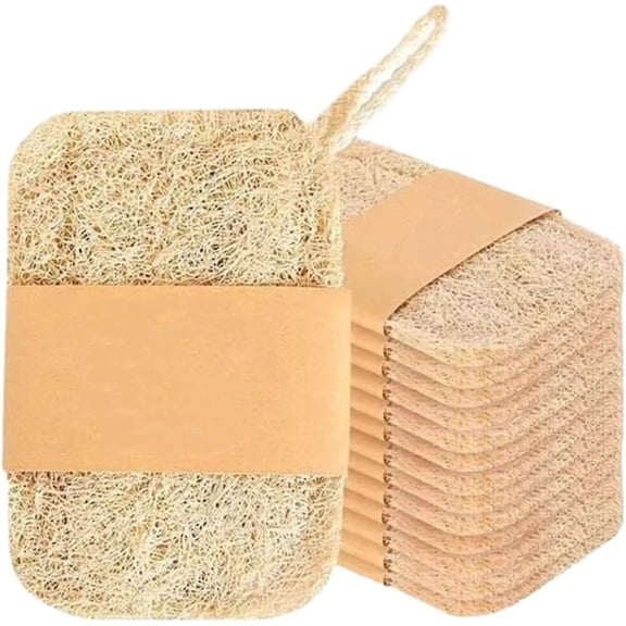 5 Pcs Loofah Sponges for Kitchen Topboutique Natural Dish Scrubber Loofah Dish Sponge Biodegradable Loofah Scrub Sponge Non Scratch Cleaning Sponge-Plastic-Free/Eco-Friendly/Plant Fiber/Compostable