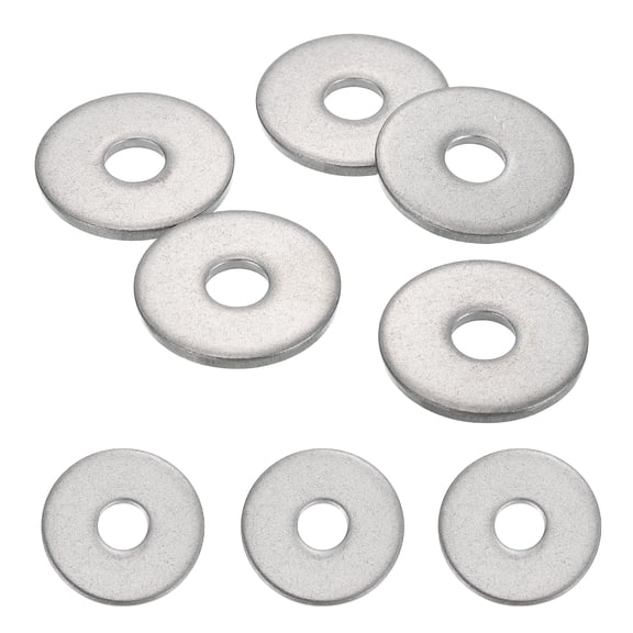 5 Pcs M10.5 304 Stainless Steel Flat Washers 10.5mm ID 35mm OD 3mm Thick, Silver