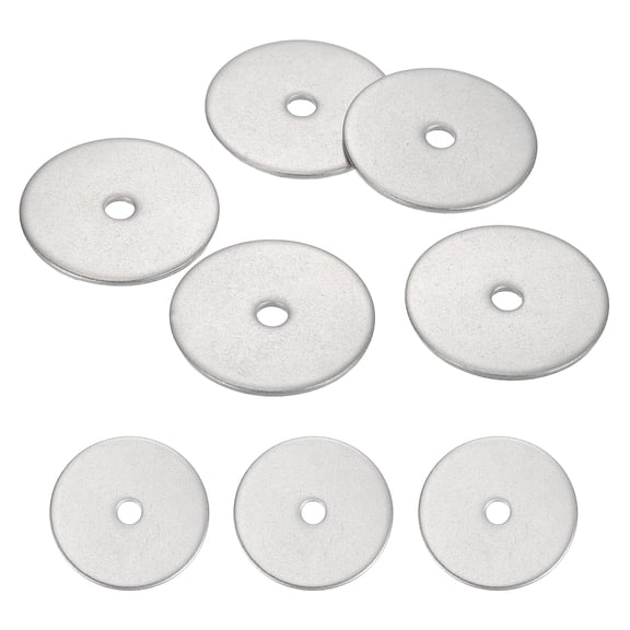5 Pcs M4.4 304 Stainless Steel Flat Washers 4.4mm ID 30mm OD 1.5mm Thick, Silver