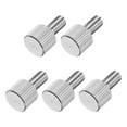 thumbnail image 1 of 5 Pcs M5 x 10mm Flat Knurled Head Thumb Screws for Electronic, Machine, 1 of 7