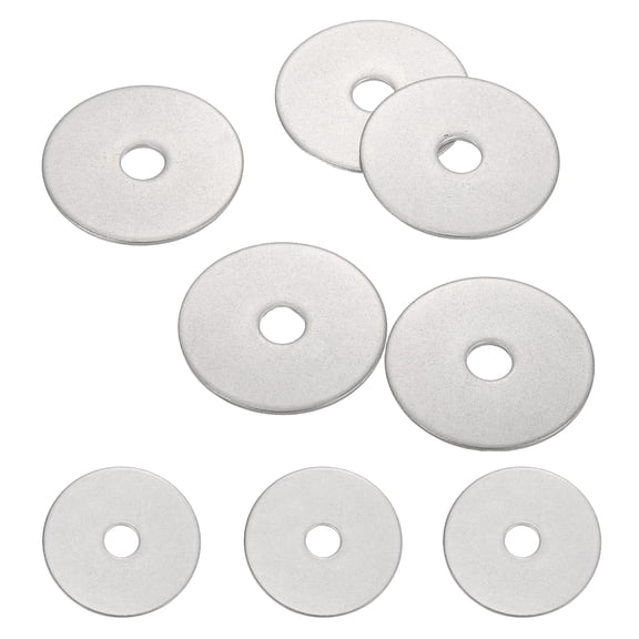 5 Pcs M8.5 304 Stainless Steel Flat Washers 8.5mm ID 40mm OD 1.5mm Thick, Silver