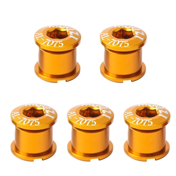 5 Pcs MTB Road Bike Chainring Bolts Single Double Triple Speeds Screws Aluminum