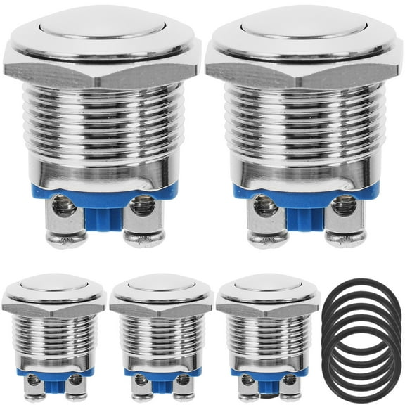 NIAIZEK Push Button Screw Terminal Connectors for Boats, 5 Pieces, 1 Inch Diameter, and