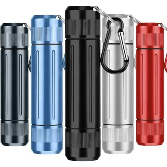 5 Pcs Metal Container Portable Sealed Container Bottles Aluminum Alloy ...