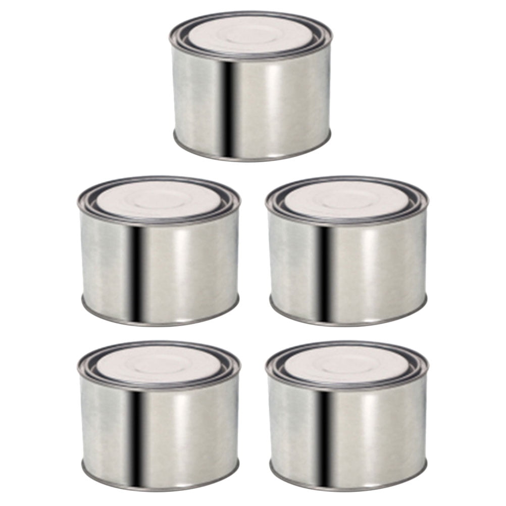 5 Pcs Metal Container with Lid Pigment Sealing Container Empty Paint
