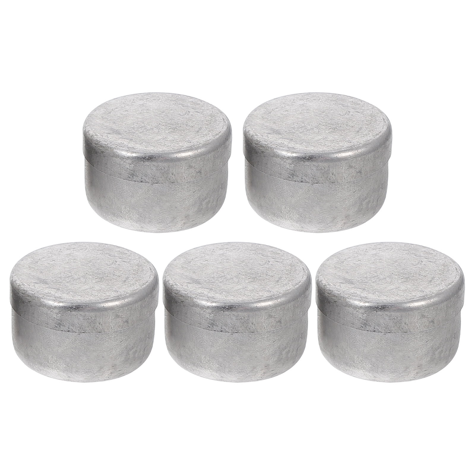 5 Pcs Metal Container with Lid Weighing Boats for Scales Aluminum Pan