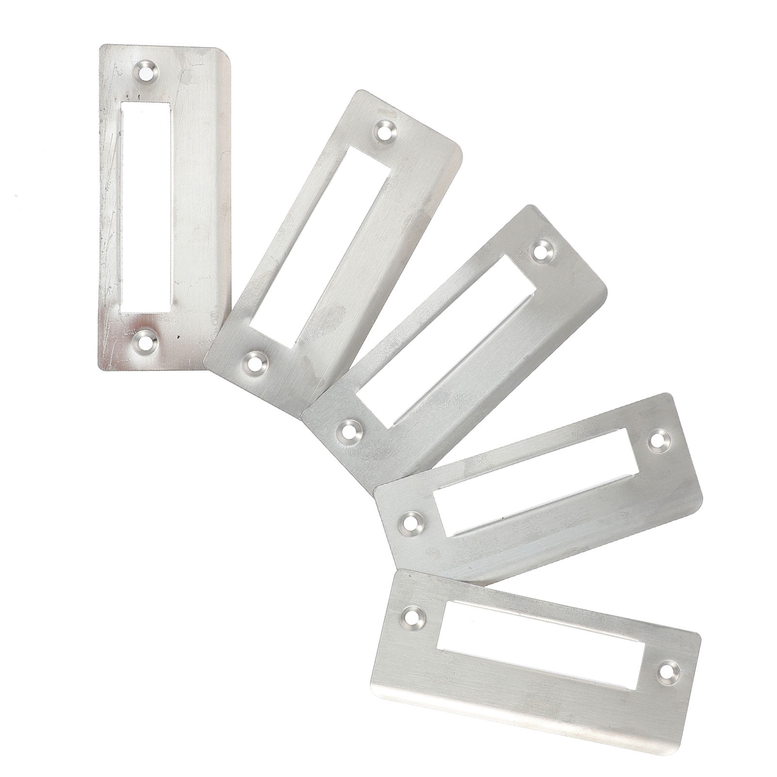 5 Pcs Metal Door Guard Reinforcement Plate Adjustable Strike Plates