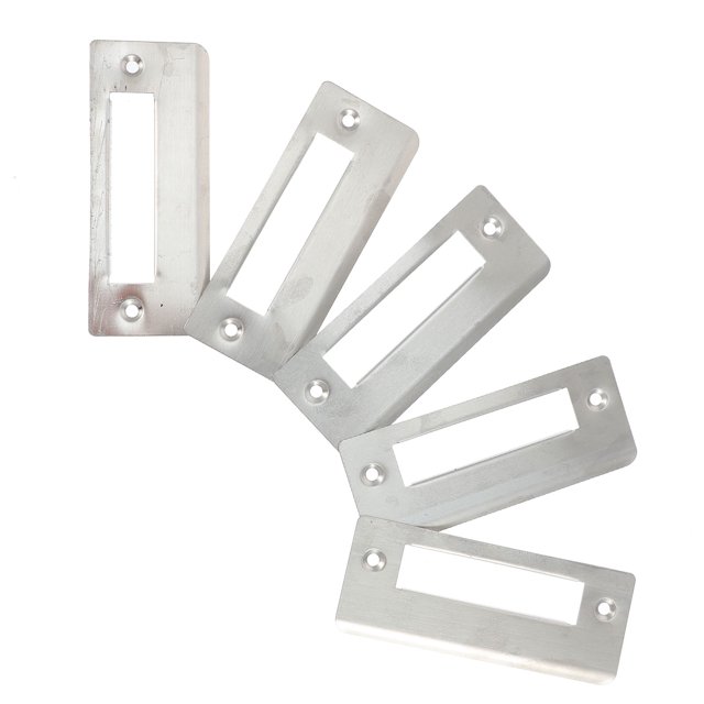 5 Pcs Metal Door Guard Reinforcement Plate Adjustable Strike Plates