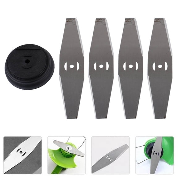 5 Pcs Metal Grass String Trimmer Head Saw Blades 150mm W/3 Holes Replacement Accessories For Lawn Mower Fittings