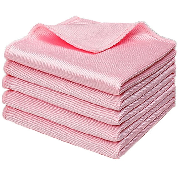 5 Pcs Microfibre Cleaning Cloths,Lint Free Glass Cleaning Cloth, Microfibre Polishing Cleaning Cloths Soft & Absorbent, Reusable Ultra Fine Double Sided Cleaning Towel for All Purpose(40×30cm )