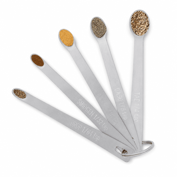 5 Pack Stainless Steel Mini Measuring Spoons for Kitchen Baking & Cooking