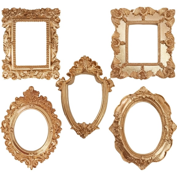 5 Pcs Mini Photo Frame Ornament Picture Small Table Decor Vintage Frames Antique