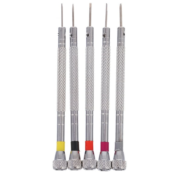 5 Pcs Mini Screwdriver Home Carbon Steel Slotted Screwdriver Repairing Hand Tool
