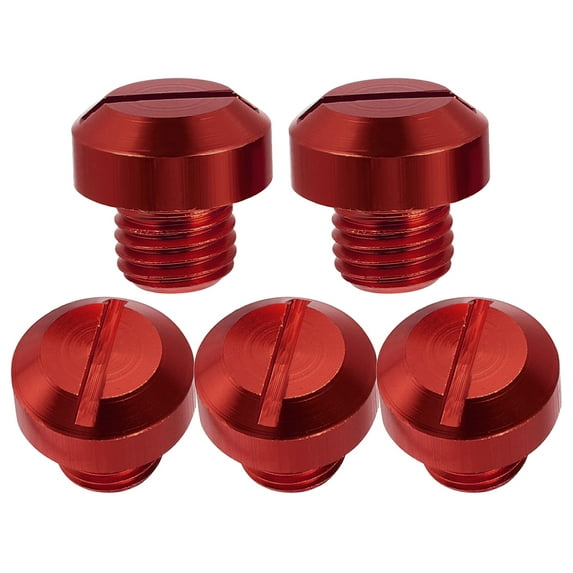 5 Pcs Motorcycle Mirrors for Handlebars Screw Plugs Reflector Aluminum Alloy