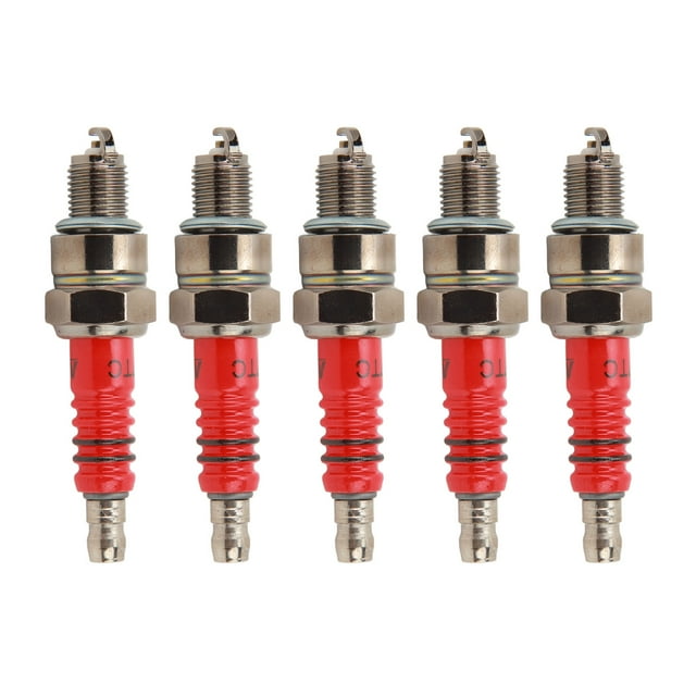 5 Pcs Motorcycle Spark Plug A7TC Racing Spark Plugs Replacement for GY6