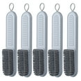 thumbnail image 1 of 5 Pcs Multipurpose Cleaning Brushes Household Clothes Washing Brushes Shoes Brushes with Long Handle for Home Travel (Grey), 1 of 7