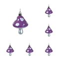 thumbnail image 1 of 5 Pcs Mushroom Ornaments Christmas Tree Hanging Decorations Plastic Mushroom Hanging Ornaments Festive Decor for Christmas Tree and Holiday Party, 2.95x1.89 Inch, Pp, 1 of 5