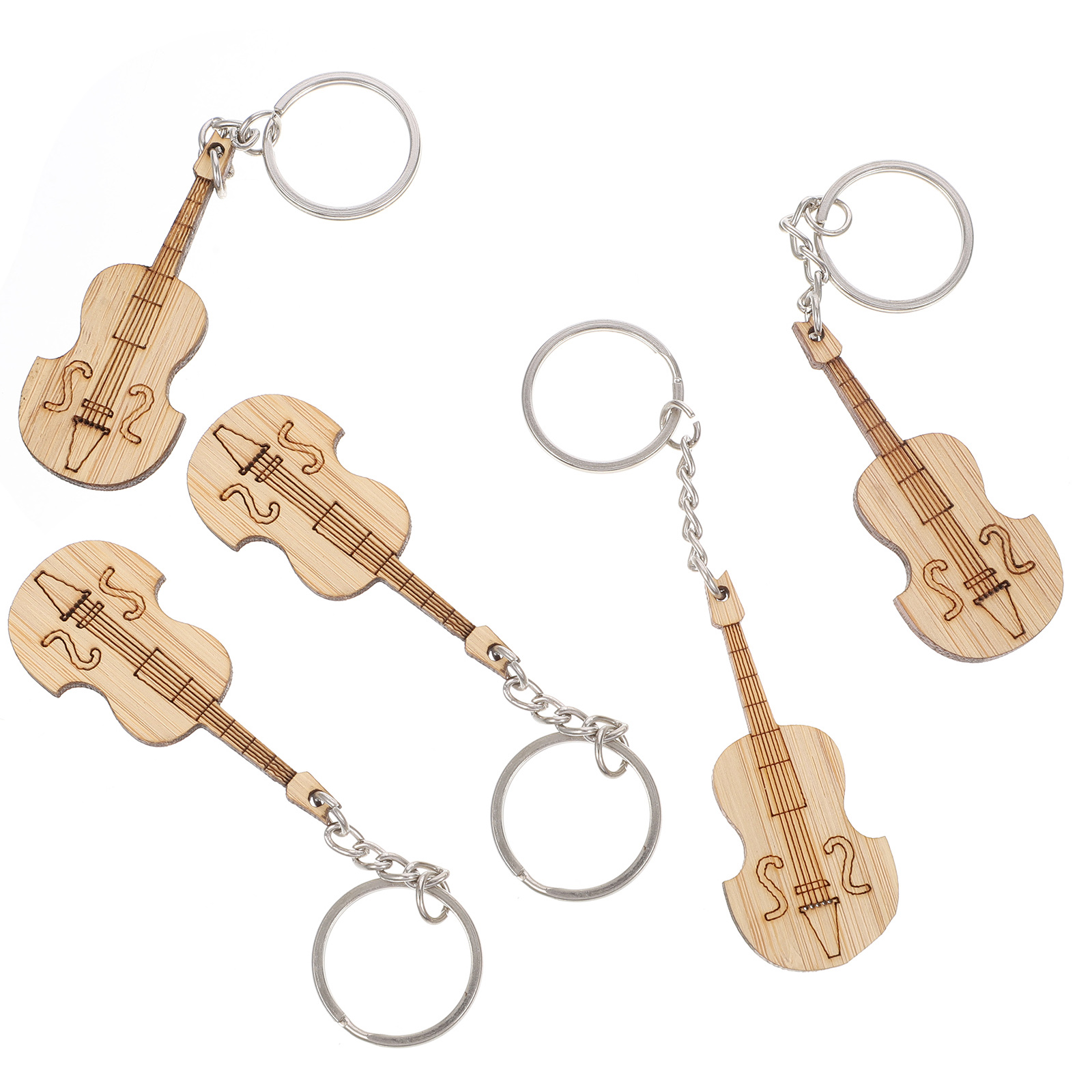 5 Pcs Musical Instrument Keychain Musical Instruments Keychain