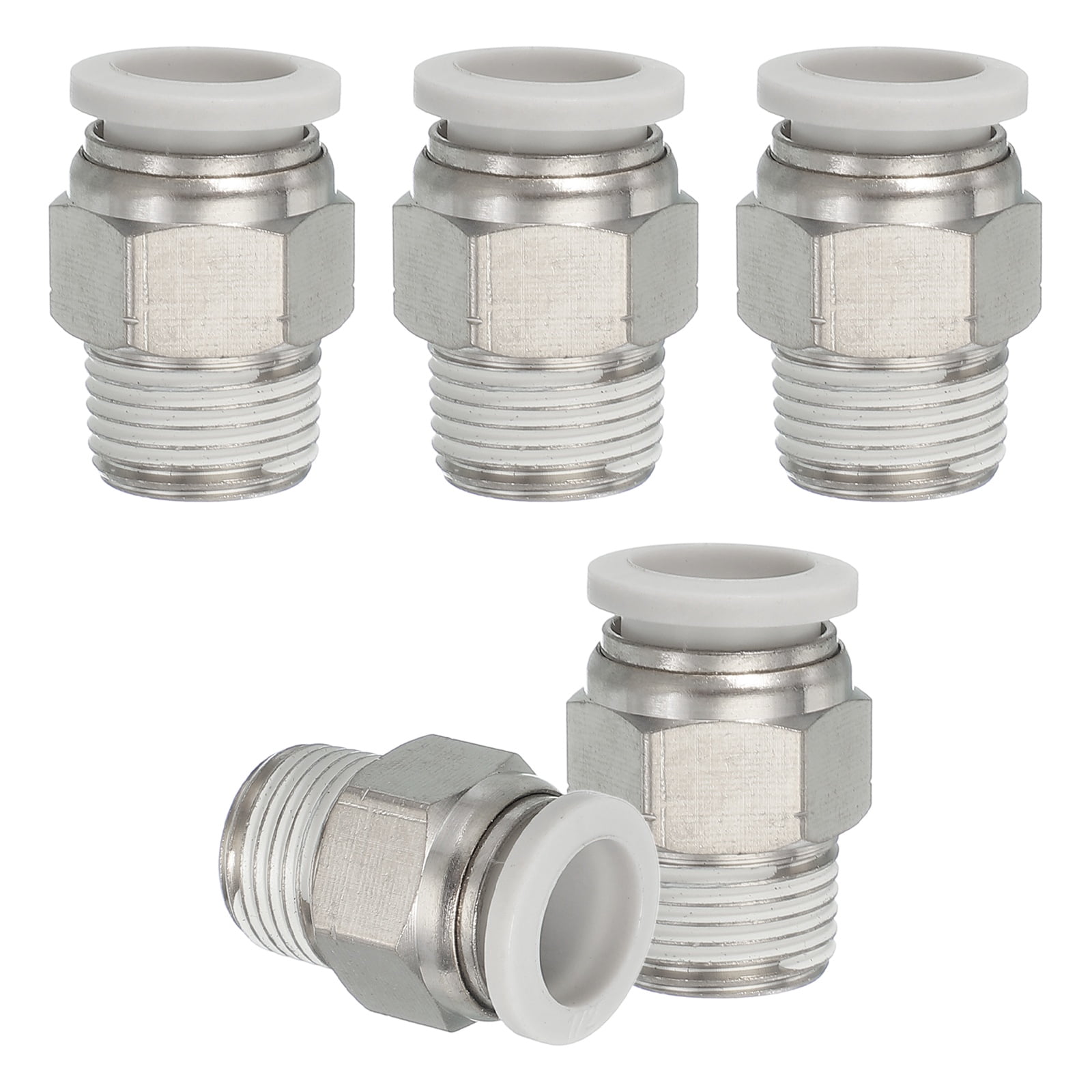 TL TOOLEGIN 3/8" Push To Connect Elbow Fittings - 5pcs, Brass, 250 PSI, For Air & Pneumatic Systems - View #10