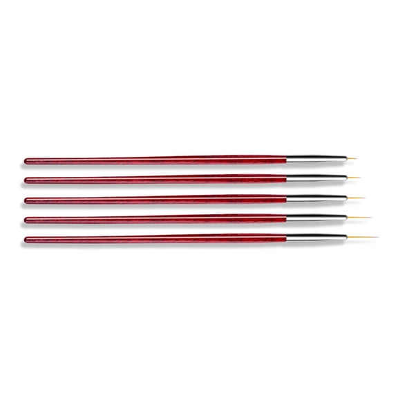5 Pcs Nails Art Liner Brushes Dotting Drawing Tool Gel Painting Design Tools for Long Line Thin Detail