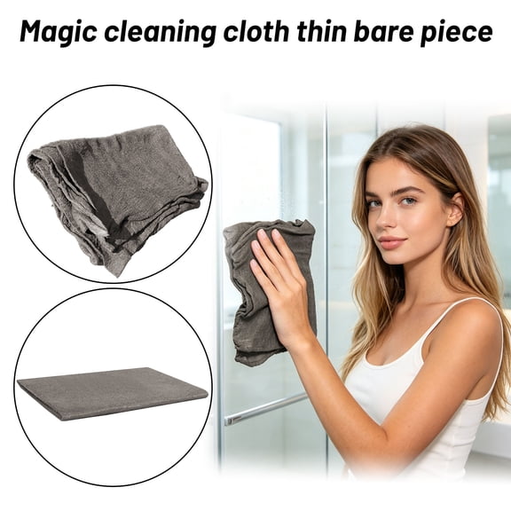 5 Pcs Nano Ultra-Fine Glass Cleaning Cloth, 19.7"x19.7" Lint-Free Streak-Free Towel, 13g Lightweight South Korean Microfiber for Windows, Mirrors, Car Windshield, No Water Marks