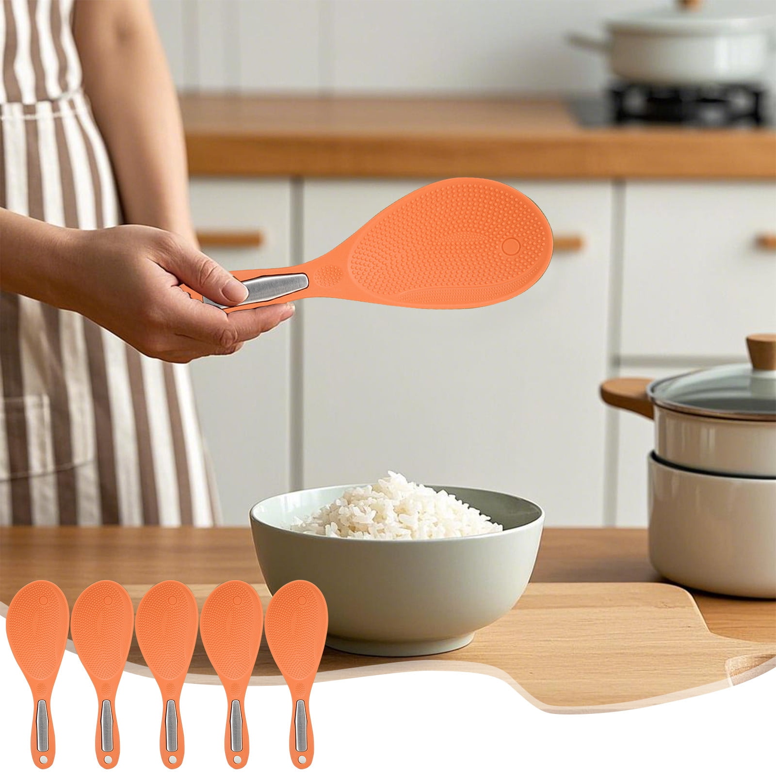 Cuillère à Riz Antiadhésive Et Autoportante - Spatule Pour Sushi, Riz Gluant, Fromage