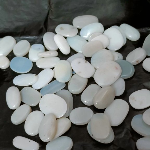 5 Pcs Of Natural Australian Opal Fair & Good Quality Ring Size Gemstones 11-15 MM
