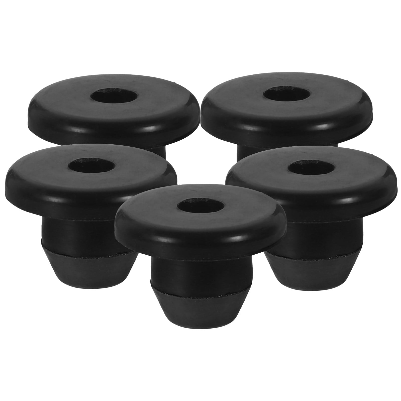 5 Pcs Oil Clogged Rubber Plug Trolley Jack Pad Hydraulic Bung Electric for Car Black