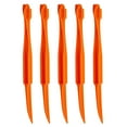 thumbnail image 1 of 5 Pcs Orange Peelers,Citrus Peeler,Plastic Orange Peeler,Citrus Remover Easy Open,Plastic Stick Citrus Peeler Tool,Quickly Removing Citrus Peel,Plastic Fruit Peelers Easy Open,(Orange_5PCS,6.3 in), 1 of 4