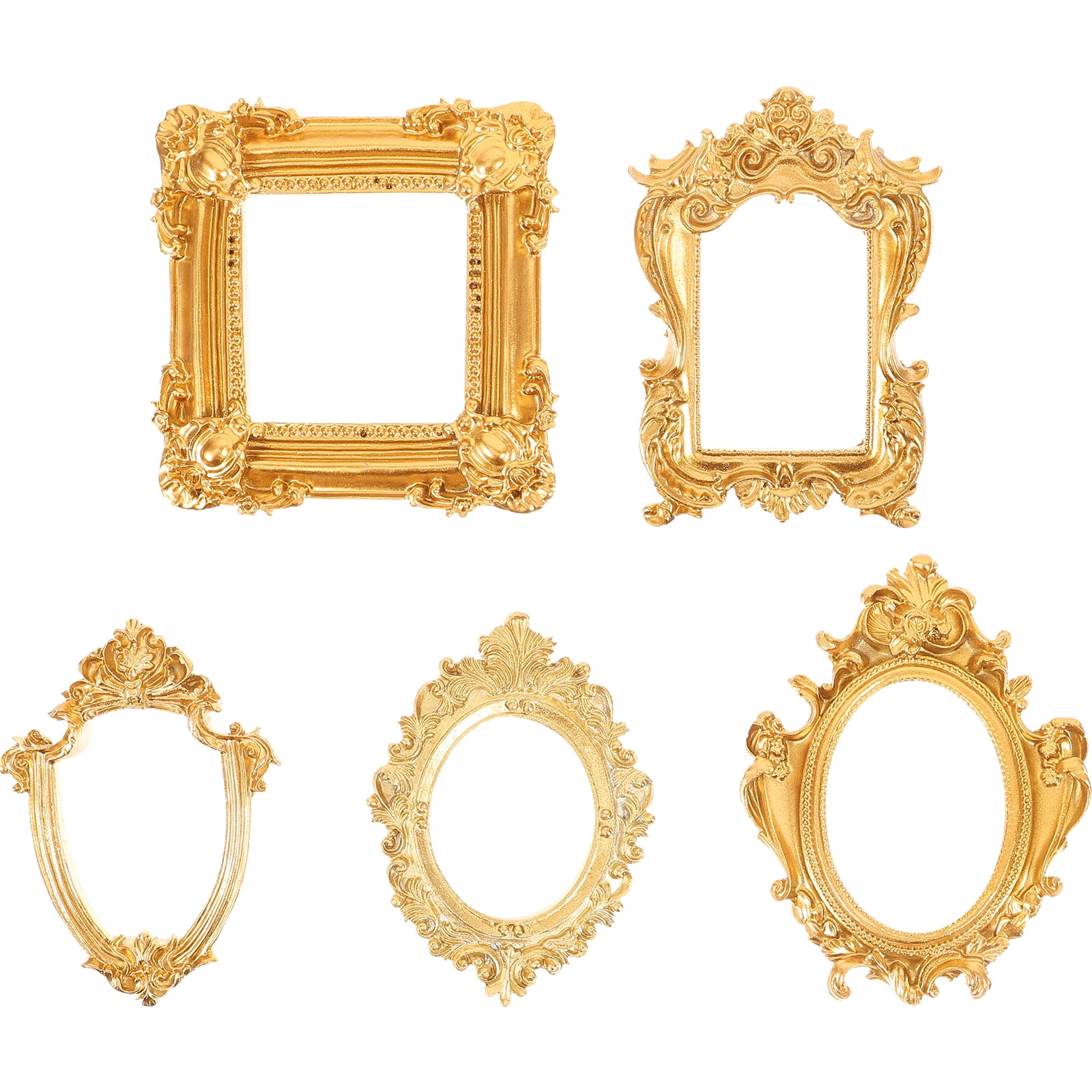 5 Pcs Ornament Display Stand Mini Picture Frames Bulk Jewelry European