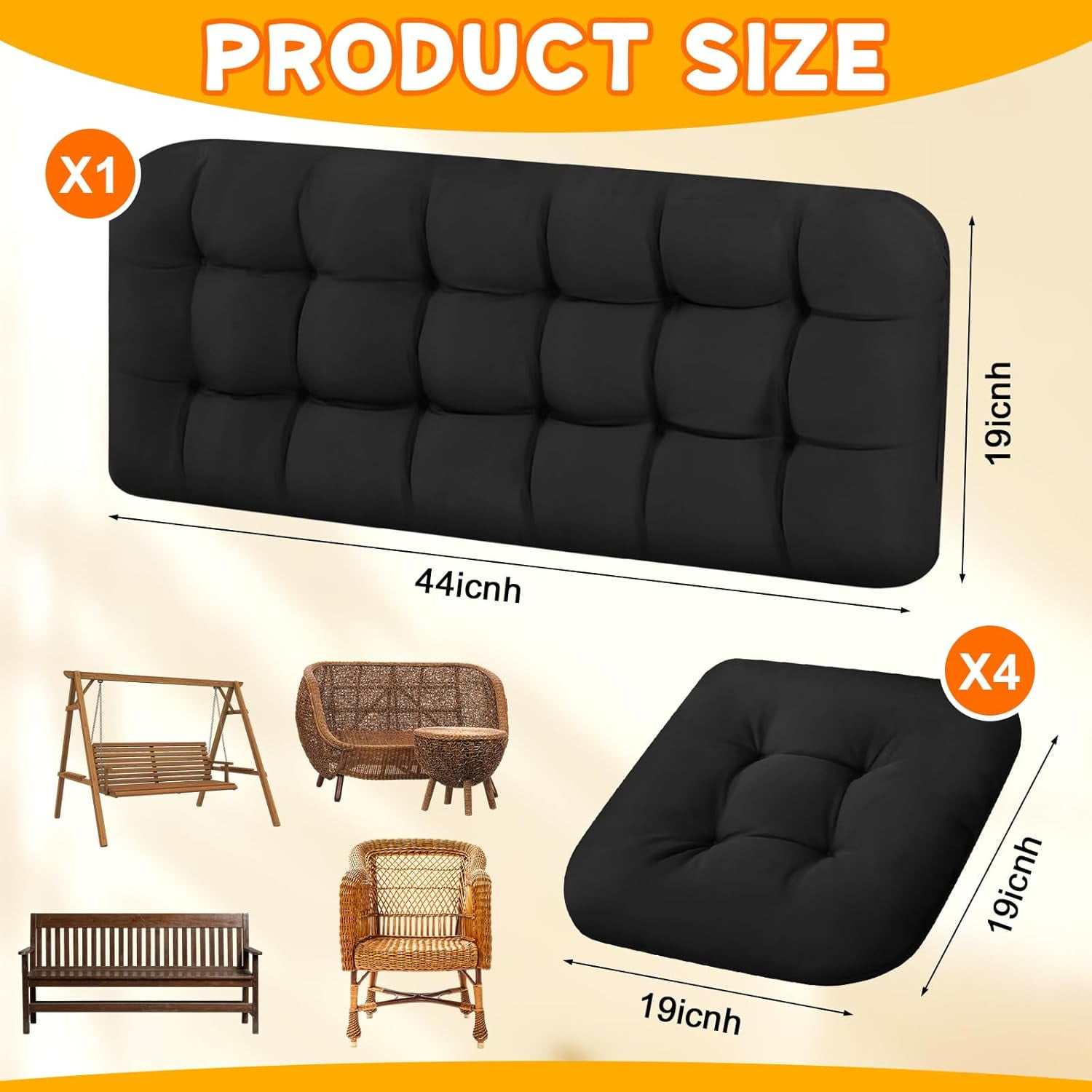 Outdoor U Shaped Cushions 1