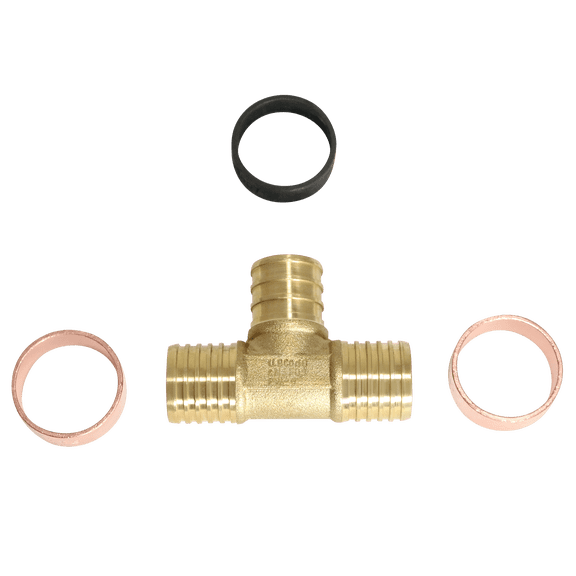 5 Pcs PB 3/4 inch x 3/4 inch PB x 3/4 inch Pex Tee, 26-5-7=5XX