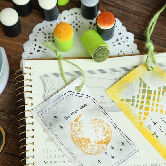 5 Pcs Kids Paint Tools Set with Small Finger Daubers, Craft Sponges, Paint Stamps for Childrens Drawing and Art Projects