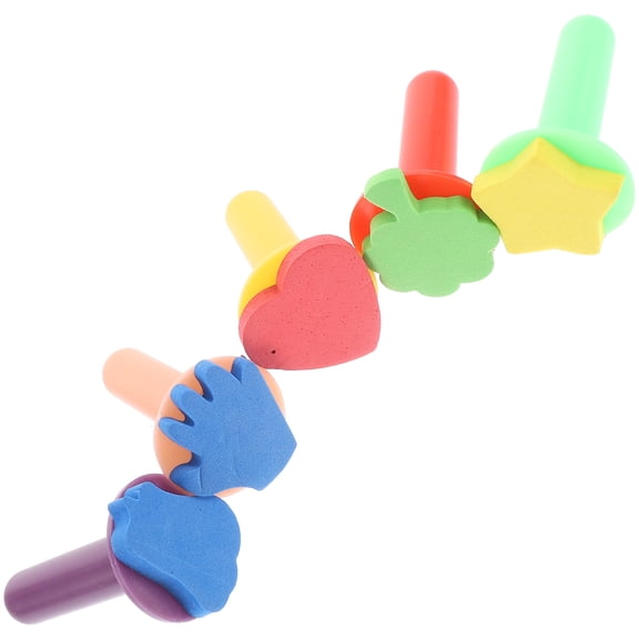 5 Pcs Painting Supplies for Kids Foam Star Stamp Toddlers Child