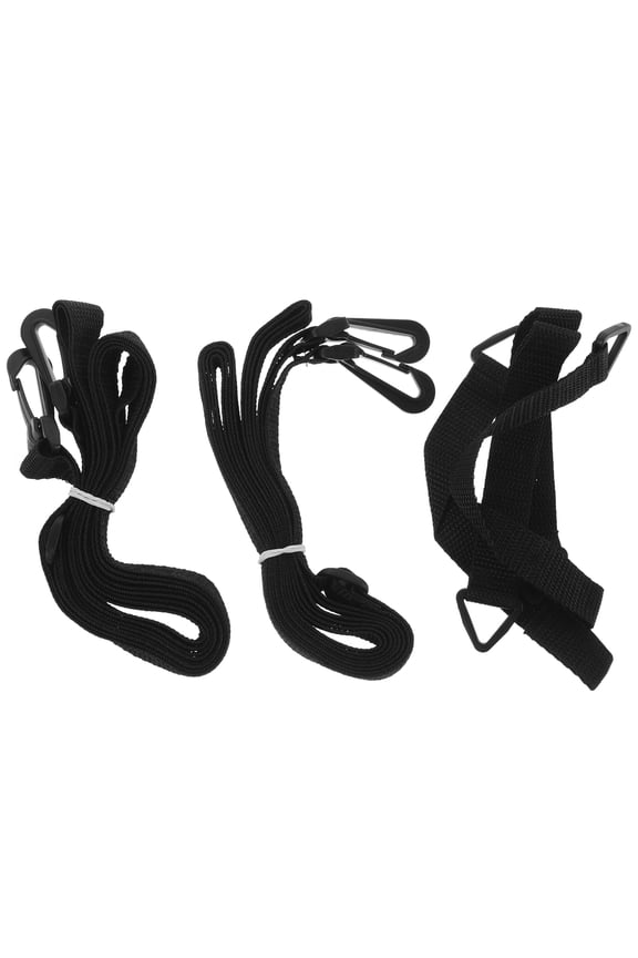 WRITWAA 5Pcs Portable Black Patio Umbrella Strap Wind Stabilizer for Parasol Outdoor