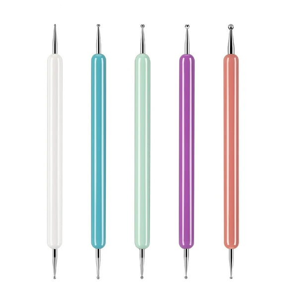 5 Pcs Pattern Tracing Stylus, Ball Embossing Stylus for Transfer Paper, Tracing Tools for Drawing, Embossing Tools for Paper, Art Dotting Tools for Nail Art, Ball Tip Clay Tools Sculpting Stylus