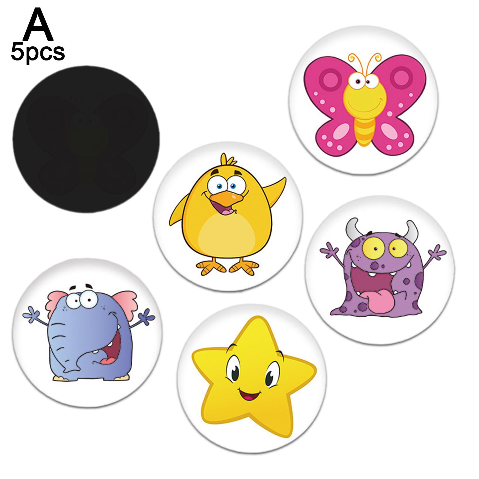 5 Pcs Pee Targets Potty Training Seat Sticker Urinal Bullseye Color
