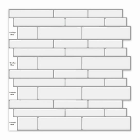 5 Pcs Peel and Stick Backsplash Tiles  12x12 Inch Self Adhesive Subway Tiles for Kitchen and Bathroom Wall  Easy Install DIY Home Decor