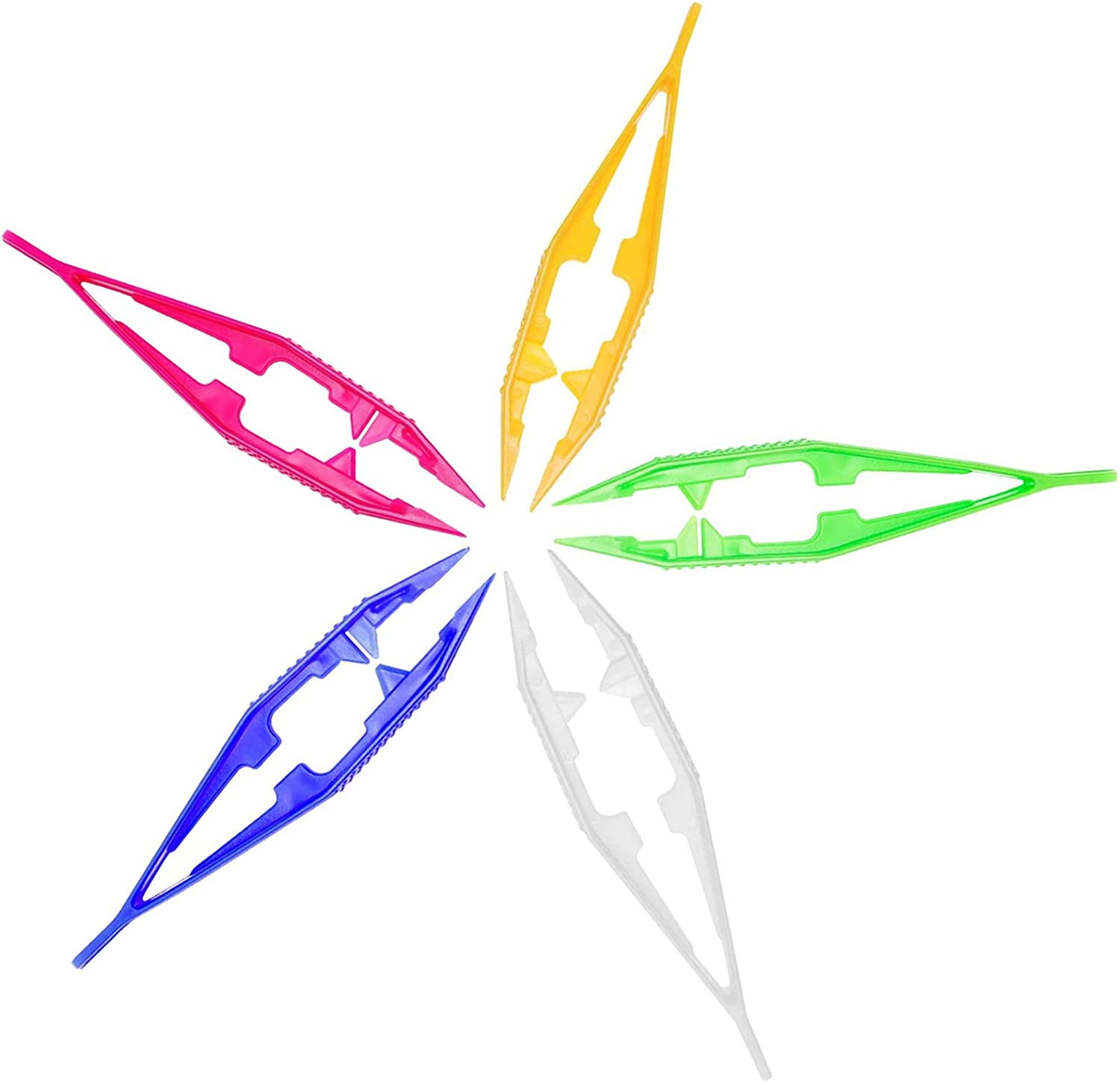 5 Pcs Perler Bead Tweezers Plastic Tweezers for Perler Beads Kids