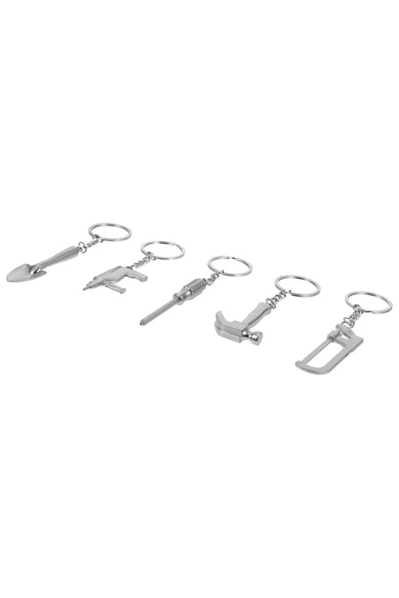 5 Pcs Key Chain Tool Keychain Premium Material Keychain .5X2.5X0.2CM