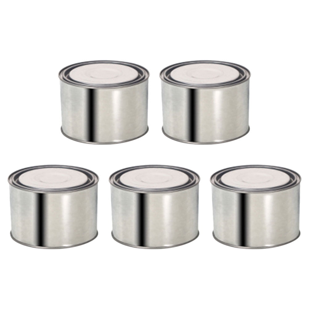 5 Pcs Pigment Can Empty Paint Cans with Lids Steering Reservoir Round