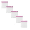 thumbnail image 1 of 5 Pcs Pill Pouch Reusable Pill Pouch Bags Storage Pouches with Slide Lock Pill Bags Small Portable Pill Bag Travel Plastic Pill Bag with Slide Lock for Pills Small Items, 3x2.75 Inch, Pink, 1 of 9